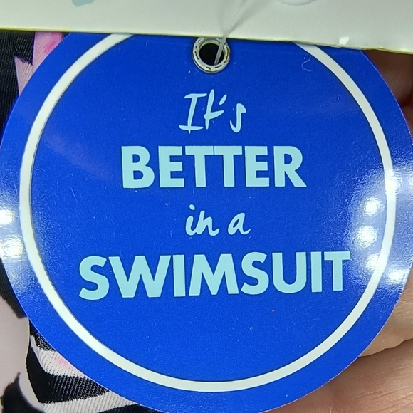 Beach Belle Women's Plus Vibrant Floral Tankini Vacation Swimming Top, 20, NWT - Picture 7 of 12